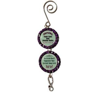 Funny Nursing Ornament/ Wall Hanger/ Car Charm, Nursing Gift, Stocking Stuffer